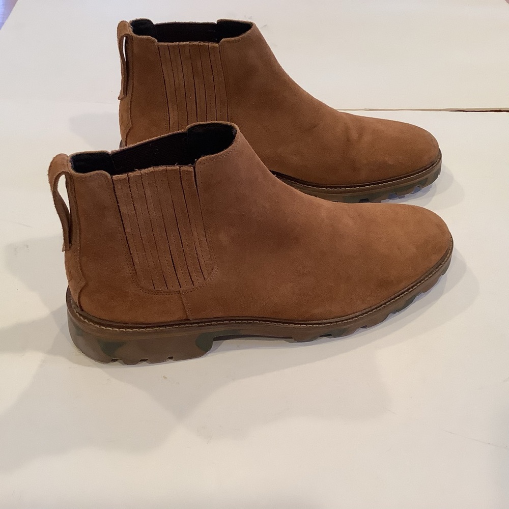 Martin Dingman Men's Suede Chelsea Boots French Roast Brown Size 12 M Vibram NEW
